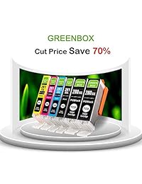 GREENBOX   Cartucho de tinta de repuesto compatible con Canon PGI 280XXL PGI280 XXL CLI 281XXL CLI281 XXL utilizado en impresoras PIXMA TR8520 TS9120 TS6120 TS8220 TR7520 (2 PGBK, 1 negro, 1 cian, 1 magenta, 1 amarillo)