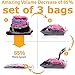 Compression Storage Bags - Set of 3 Space Saver Plastic Vacuum Sacks: 2 Large (23x31