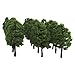 20pcs Plastic Model Trees Train Railroad Scenery 1:100 Dark Green