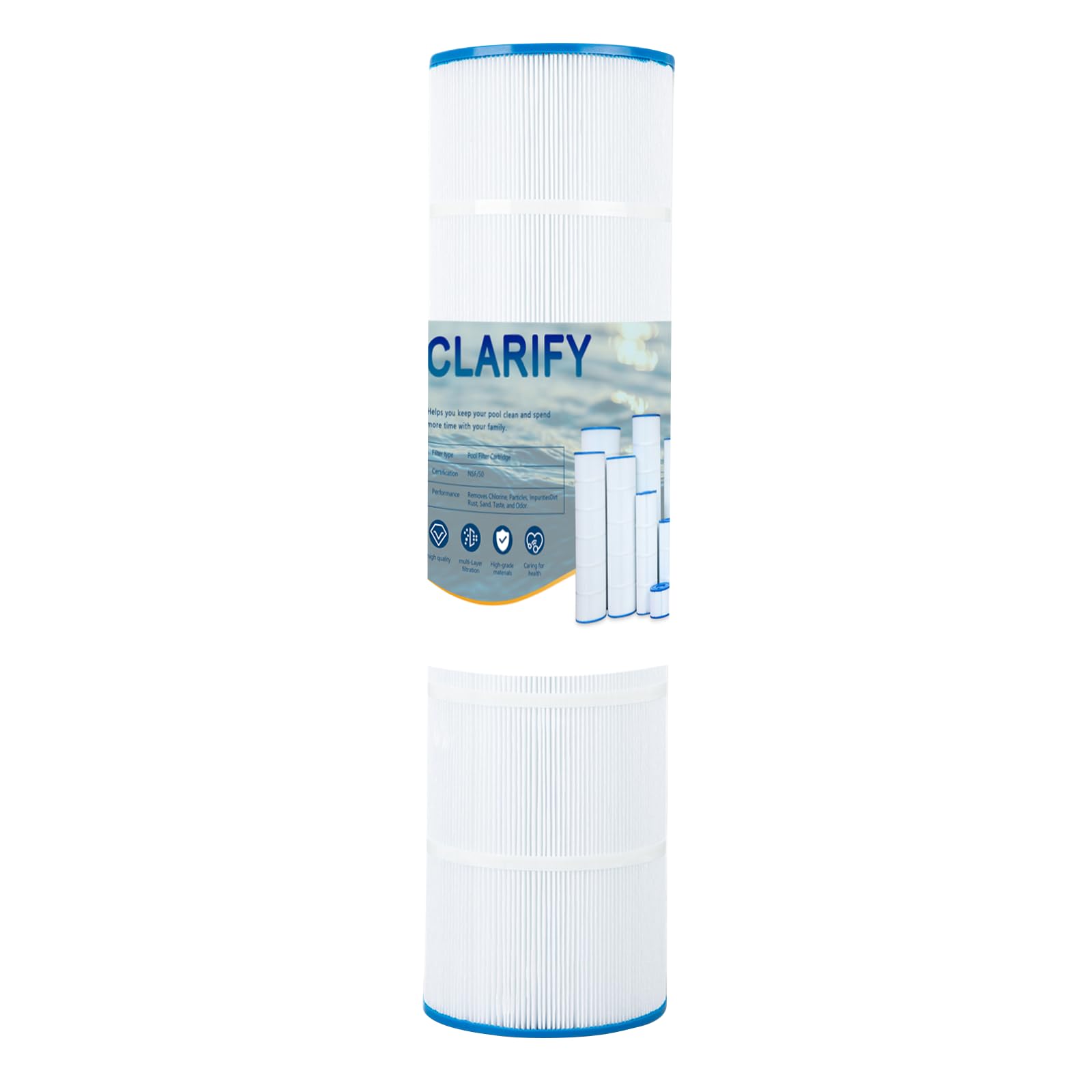 Photo 1 of CLARIFY CL175 Pool Filter Cartridge Replacement for Hayward C1750, Replace for Hayward CX1750RE, Pleatco PA175, Unicel C-8417, Filbur FC-1294, Sta-Rite PXC175, 817-0175P, 175 sq. ft