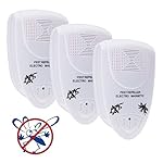 Kistar Pest Repeller Electronic Magnetic Control Insets and Rodents, Repel Ants, Mice, Bugs,Spiders,Roaches,Lizards and More 3 pack white