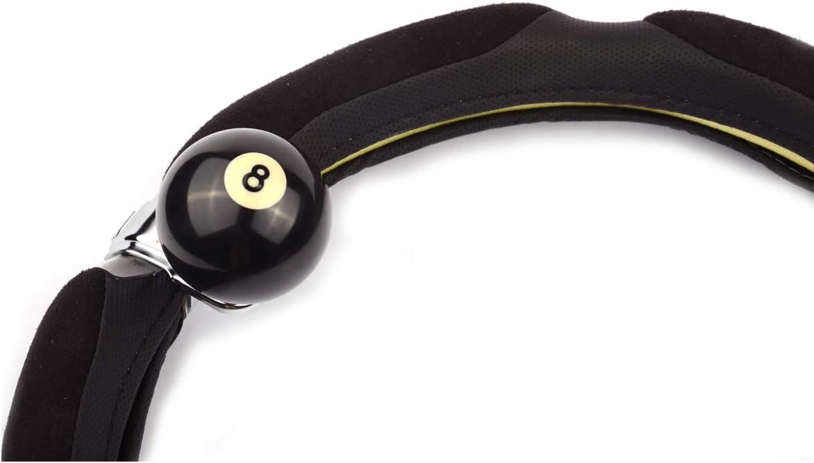 SMKJ Black 8 Round Ball Car Steering Wheel Spinner Knob Universal Rotating Suicide Spinners Knob Power Handle for most car: Automotive