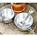 S Grade 304 Stainless Steel Personal Camping Mess Kits, Tableware Dishes Set, Camping Dining Tool Includes 500ml+700ml Bowls and 5-in-1 Spork Utensil Set Cutlery with Mesh Bag