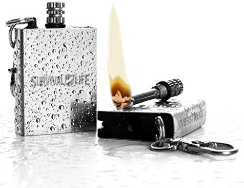 Waterproof Fire Starter Perma Match Survival Lighter Keychain Outdoor Camping