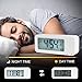 Digital Alarm Clock, Relohas Rechargeable Talking Clock with 3 Alarm Groups, Smart Touch Backlight