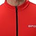 Spotti Men's Cycling Bike Jersey Long Sleeve with 3 Rear Pockets - Moisture Wicking, Breathable, Quick Dry Biking Shirt Red