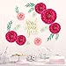 12 Pieces Paper Flower Decorations Tissue Paper Chrysanth Flowers DIY Crafting for Wedding Backdrop Nursery Wall Decoration