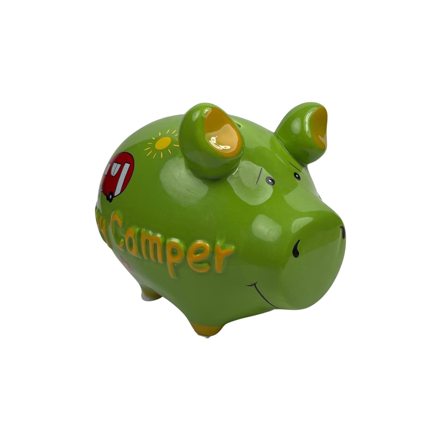 KCG Piggy Bank - Art Deco Green - Adults Art Deco Enthusiasts