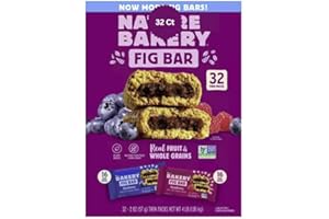 GENERIC Natures Bakary Whole Wheat Fig Bars - 32 Twin Packs (16 Blueberry, 16 Raspberry Each)