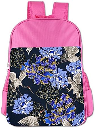 Crane Art Toddler Travel School Backpack Pink