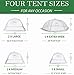 Chefast Food Cover Tent (5 Packs) - Pop Up Mesh Covers in 4 Sizes with Reusable Carry Bag - Protect Foods from Fruit Flies - Great for Picnics, and Outdoor BBQ