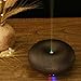 Oak Leaf Essential Oils Diffuser Ultrasonic Wood Grain Aromatherapy Diffusers with 7 LED Colorful Lights and Waterless Auto Shut-off
