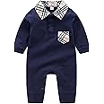 Unisex Toddler Baby Boy Romper Jumpsuit Cotton Long Sleeve Newborn Baby Boy Bodysuit One-Piece Overalls