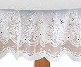 Miles Kimball Elegant Floral Vinyl Lace Table Cover