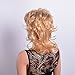 Kaleiss Women's Wigs Blonde Medium Length Wavy Layered Hair Synthetic Full Wigs With Bangs