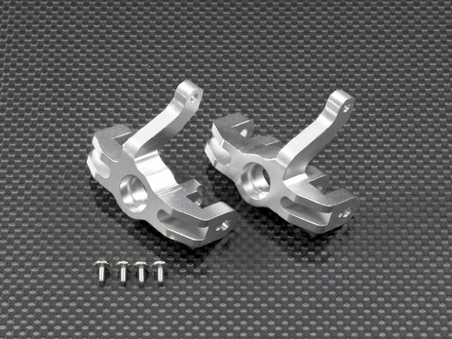 HPI Savage XS Flux Upgrade Parts Aluminum Front Knuckle Arm - 1Pr Set Silver