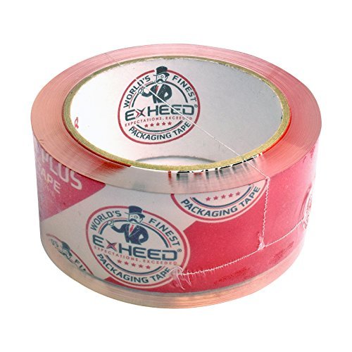 Tape King Crystal Clear Premium Packing Tape Refill 6 Rolls - Ultra Clear, Heavy Duty Packaging, Shipping, Sealing Cartons