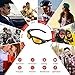 BELINOUS Safety Glasses, Polarized Motorcycle Riding Glasses Goggles Sunglasses Accessory for Men Women, 4 in 1 Copper Smoke Clear Yellow Lenses, Black Frame, Cycling Driving Hunting Fishing Shooting