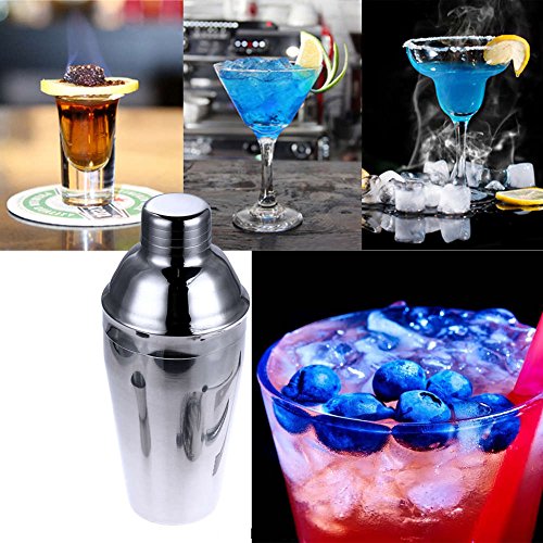 550ML Cocktail shaker ,INorton Stainless Steel Cocktail Bartender Shaker ,Professional Bartender Wine Tools Barware Tools milky tea Tools - Thumbnail 4