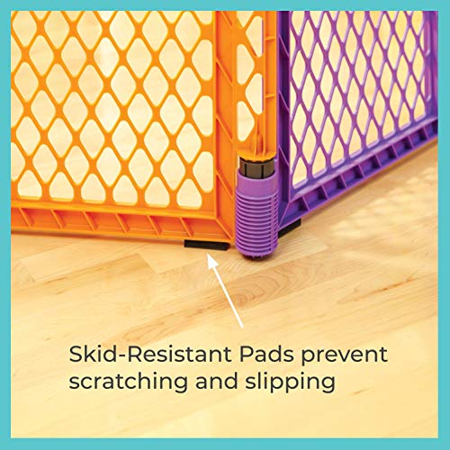 toddleroo by north states superyard colorplay 8 panel freestanding gate