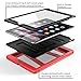 iPad Air 2 Case, i-Blason Apple iPad Air 2 Case ArmorBox [Dual Layer] Convertible [Heavy Duty] Full-Body Protection KickStand Case with Built-in Screen Protector for Kids Friendly 2014 Release (iPad Air 2, Red/Black)