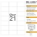 Mr-Label® Clear Removable Waterproof Adhesive Spice/Seasoning Labels - Laser Print Only (21 Labels per Sheet, 10 A4 Sheets)