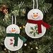 MAGGIFT Handmade Christmas Tree Hanging Ornament Snowman/Santa Claus/Gift Box/Glove/Cloth Decoration for Xmas Tree Party Holiday (Set of 10))