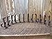 Big Sky Antiques Set of 12 Vintage Style Cast Iron Double Hook Coat Hat Key Hangers 3.25