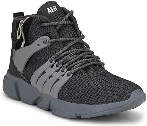 Shoe Fab Men Casual Sports Shoes AIR Trainers/Gym Running Athletic Competition Sneakers Grey