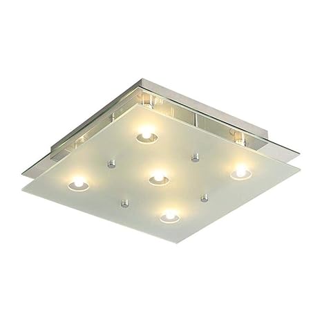 Amazon Com Zgy Stainless Steel Ceiling Lights Square Flush