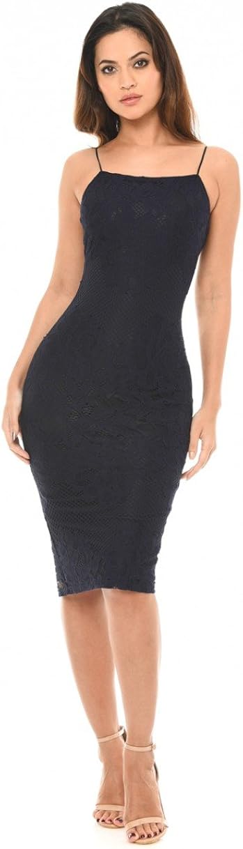 strappy lace midi dress