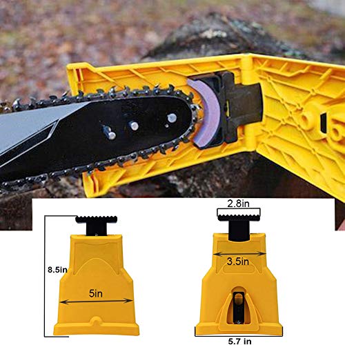 image for SYITCUN Chainsaw Teeth Sharpener Portable Bar-Mount Electric Chainsaw 