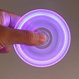 Beautymei LED Light Switch Fidget Spinner EDC Hand Spinner For Kids and Adult Funny Fidget Toy (Purple LED Light)