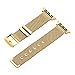 CUZOW for Apple Watch Band 38mm/40mm 42mm/44mm Women Men, Milanese Loop Stainless Steel Wristband Replacement Band for iwatch Edition Series 4/3/2/1(Gold 42mm/44mm)