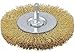Vermont American 16792 3-Inch Fine Brass Wire Wheel Brush with 1/4-Inch Hex Shank for Drill