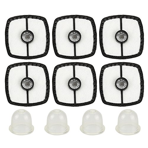 Mckin Pack of 6 Air Filter for Echo SRM 210 225 HC150 Trimmer Blower Replace 13031054130 A226001410