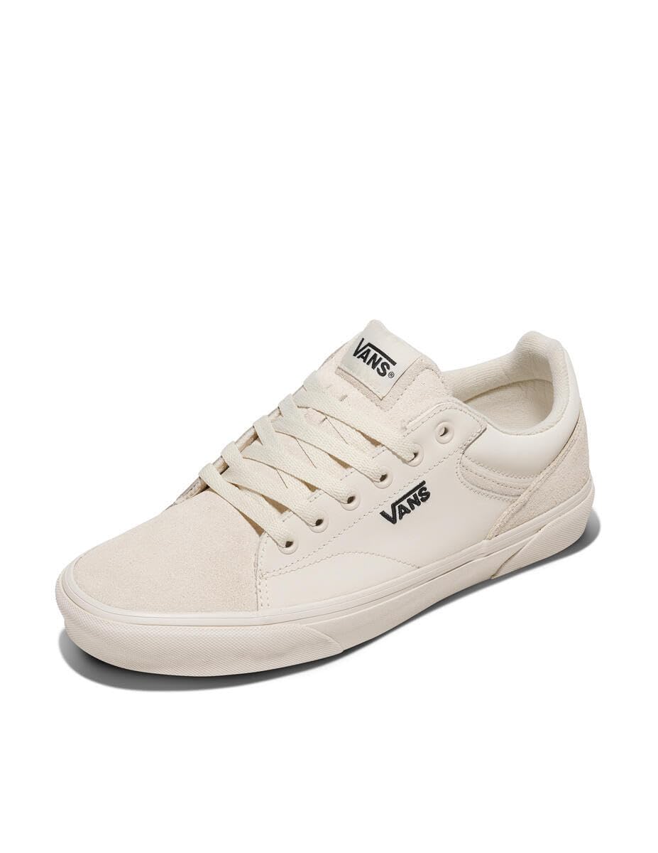 Vans Men's Seldan Shoe | Retro Tennis Inspired Sneakers for Fashion, Work & Everyday Wear, Mono Turtle Dove, 16 Image