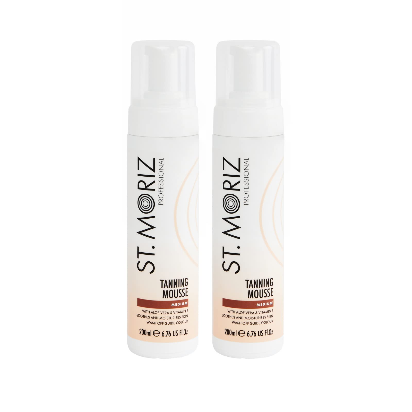 St Moriz Instant Self Tanning Mousse 2 x 200ml - Medium