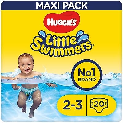 Little Swimmers Baby-Schwimmwindeln, Größe 2-3 (3-8 kg), 20 St.