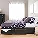Prepac -K King Sonoma Platform Storage Bed with 6 Drawers, Black primary