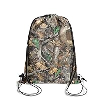 JECIA HOLDER Gym Drawstring Backpack Realtree Camouflage Deer Sackpack for Gym, Yoga, Travel, Hiking, Beach Bags