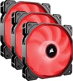 CORSAIR AF120 LED Low Noise Cooling Fan Triple Pack - Red Cooling CO-9050083-WW