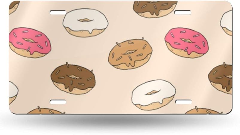 Donut Fashion License Plate Personalized Donut Fashion License Plate Personalized