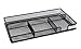 EasyPAG 3 Slot Drawer Organizer with Two Adjustable Dividers Storage for Office Desk Supplies and Accessories,Black