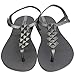 Ipanema Women's Cleo Gladiator Sandal, Grey/Silver, 9 M US