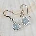 Aquamarine Earrings - March Birthstone Handmade Sea Blue Jewelry
