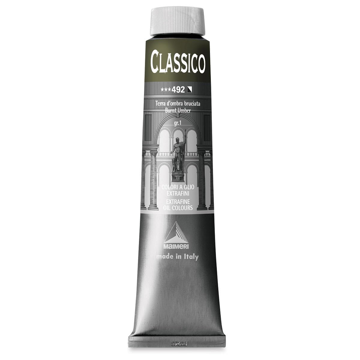 MAIMERI Classico 200 ml, Extra Fine Artist Oil Colour, Burnt Umber — image 1