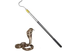 TANGZHIFEIYUE 61" Snake Hook Reptile Catcher Stick Pole, Snake Handling Tool kit for Rattlesnakes Python Copperhead Removal C