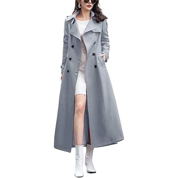 ジャケット・アウター NO ID Long Wool trench coat ZYXTIM Men's Trench Coat Winter Classic Wool Jacket Long