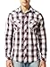 Mens Plaid Casual Dress Shirt Long Sleeve Button Down Shirts (Red/Blue/Burgundy)